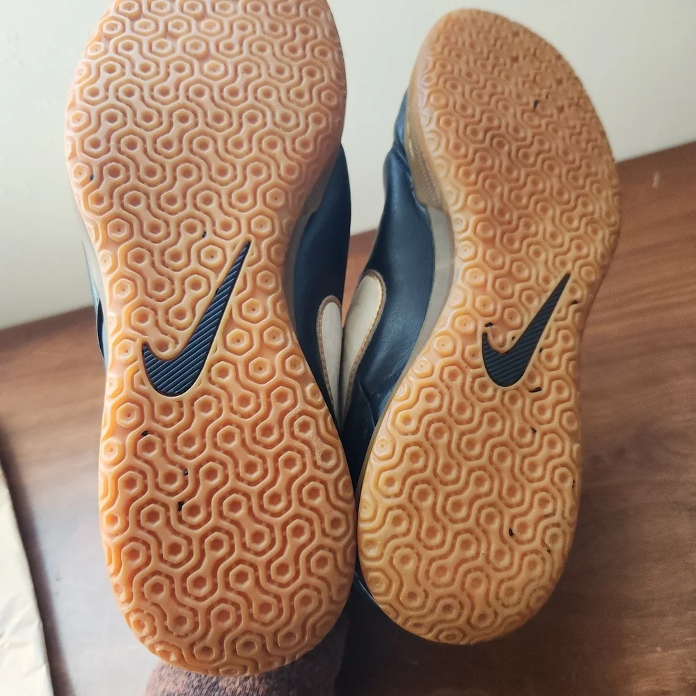 Nike Tiempox Black Tan Kids Indoor Soccer Shoes Sneakers 10